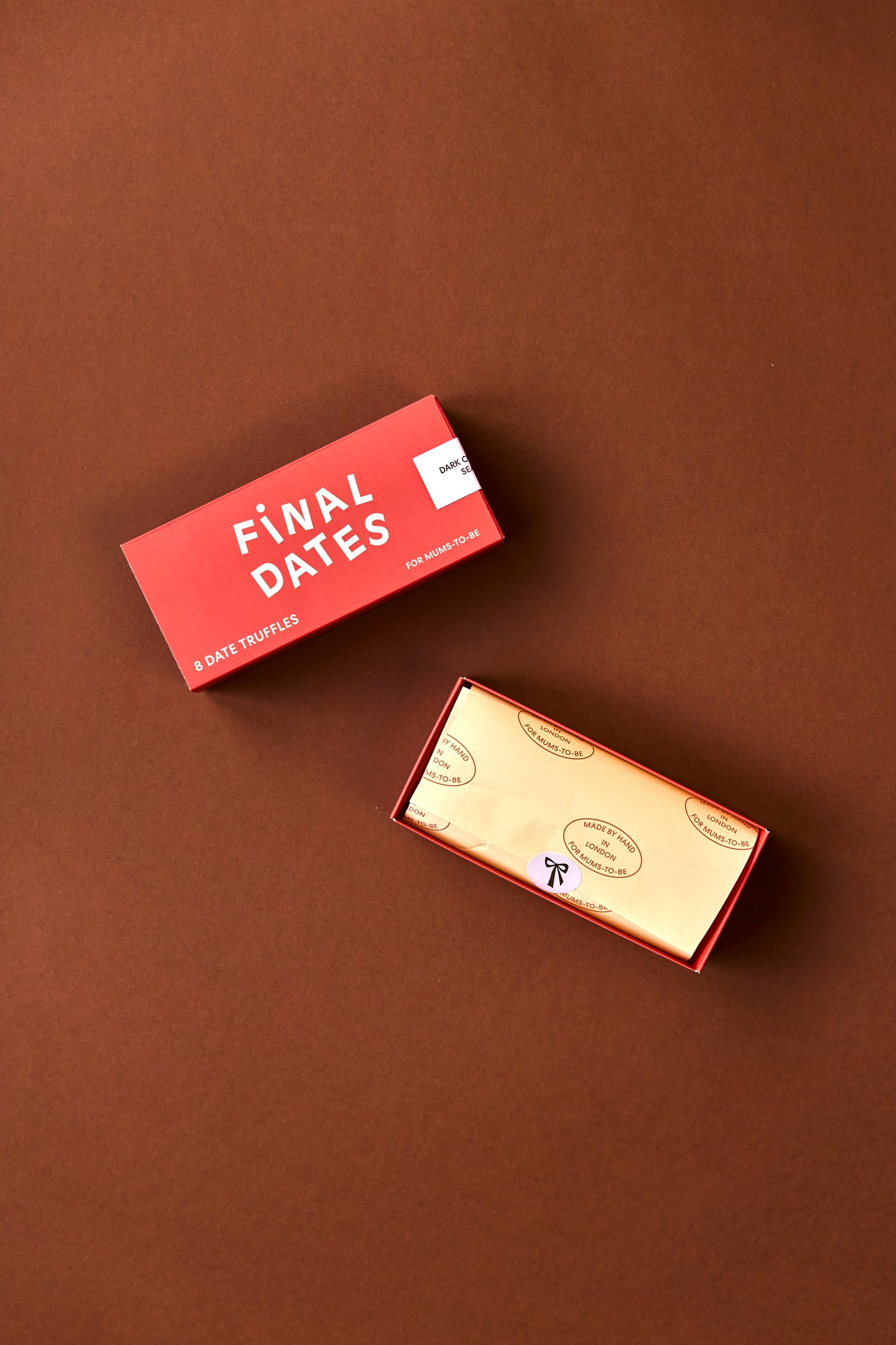 DARK CHOCOLATE SEA SALT DATE TRUFFLES