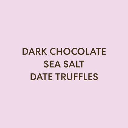 flavour of truffles- dark chocolate sea salt